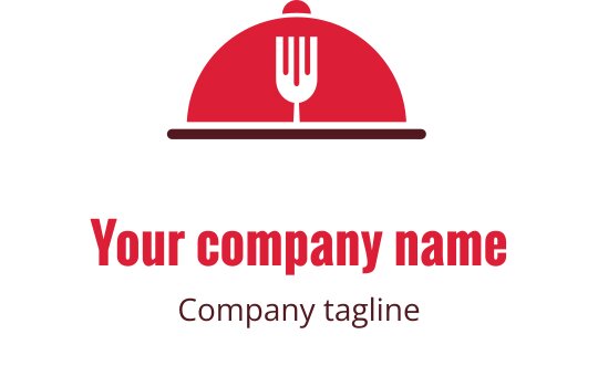 Logo design élégant en bordeaux avec des cloches stylisées et une touche moderne