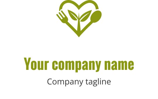 Design de logo élégant en or en forme de cœur fluide