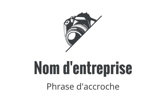 Logo de caméra moderne avec une composition élégante et angulaire