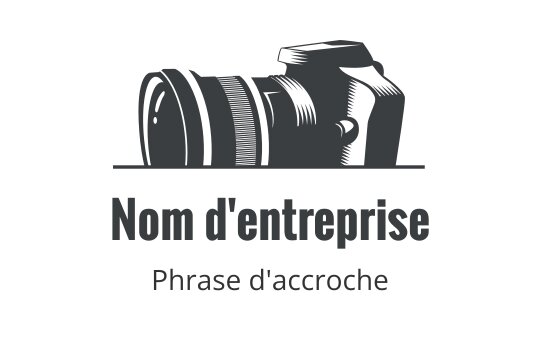 Logo de caméra moderne avec un style épuré et minimaliste