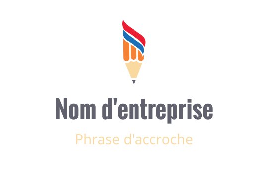 Design de logo créatif avec un crayon et un élément de flamme coloré