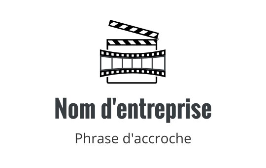 Design de logo épuré avec une ligne courbée au-dessus d'un texte en gras