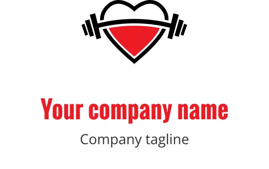 Logo audacieux avec une forme triangulaire rouge au-dessus d'un texte stylisé