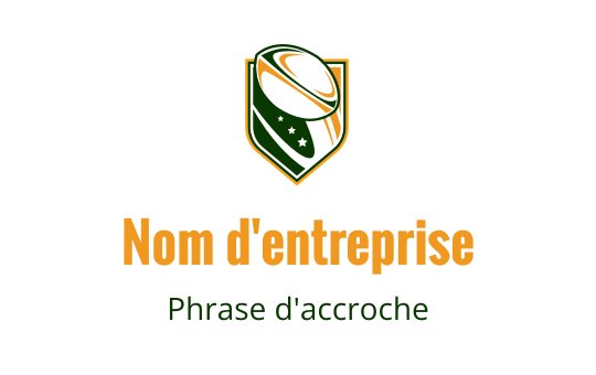 Logo de bouclier audacieux avec des feuilles vertes et des accents orange