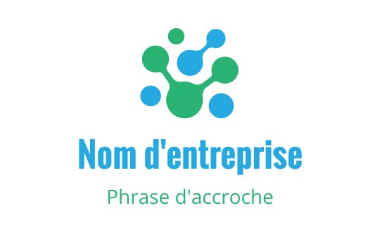 Design de logo coloré avec des cercles interconnectés en vert et bleu