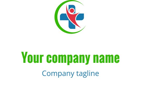 Logo dynamique avec des figures abstraites en rouge, bleu-vert et citron
