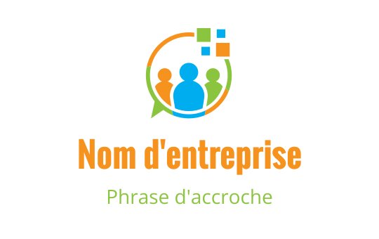Logo coloré représentant trois personnes stylisées dans une bulle de dialogue