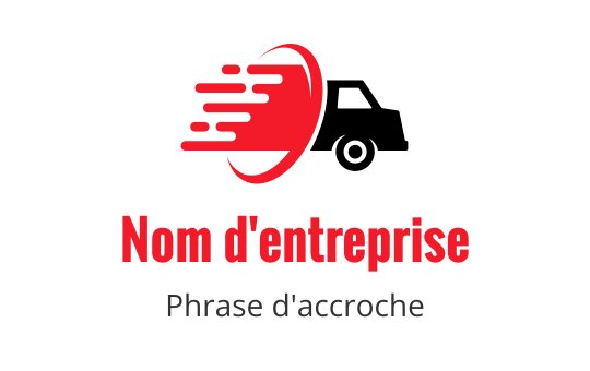 Logo dynamique rouge avec un élément de vitesse stylisé et une forme circulaire
