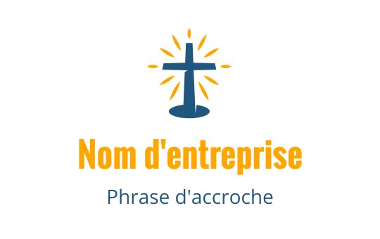 Design de logo moderne en croix avec des rayons de lumière bleus et oranges