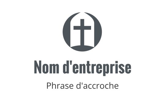 Design de logo moderne avec une croix dans une forme circulaire