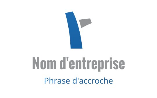 Logo moderne bleu et gris avec une lettre R stylisée