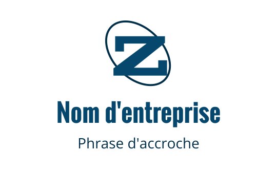 Logo moderne bleu avec une lettre Z stylisée et un élément d'orbite