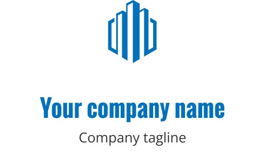 Logo en teal avec un numéro quatre stylisé et des formes géométriques