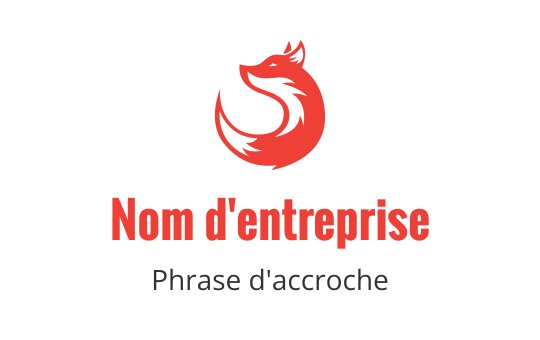 Logo de renard rouge audacieux avec une queue fluide et des lignes épurées