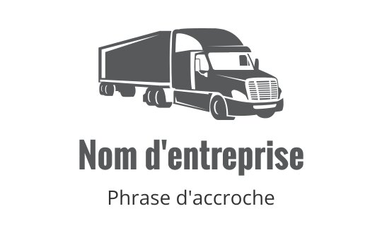 Logo de camion audacieux avec une silhouette épurée et une typographie moderne